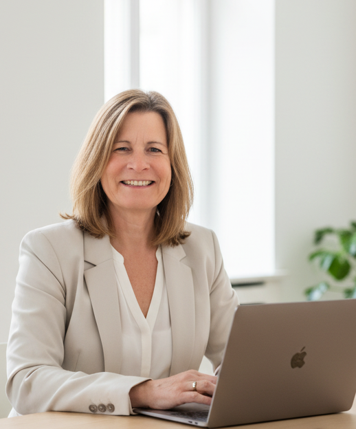 c.isele arbeitet am laptop